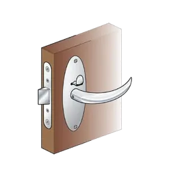 Southco Compact Door Lock Set Chrome