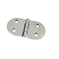 Marine Town - Hinge Rounded Cast G316 Stainless Steel 144mm x 38mm Pair