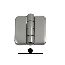 Marine Town Covered Hinge S/Steel 36mm x 40mm x 9mm