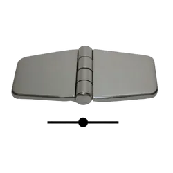 Marine Town Covered Hinge S/Steel 80mm x 40mm x 9mm