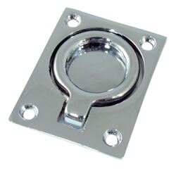 Marine Town - Lift Ring Chrome Plated Brass 51mm x 38mm