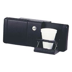 Glove Box With Drink Holders Black Plastic