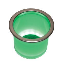 Drink Holder Recessed Stainless Steel With Green Led 92mm