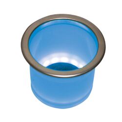 Drink Holder Recessed Stainless Steel With Blue Led 92mm