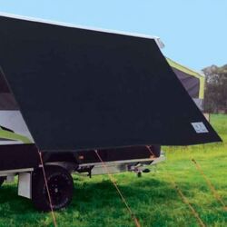 Campervan BLACK Offside Privacy Sunscreen W2220mm x H2050mm