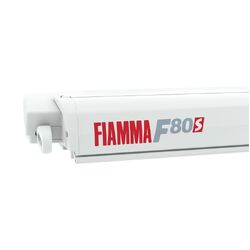 Fiamma F80s 320 Polar White Awning - Royal Grey Canopy. 07830B01R