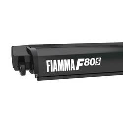 3.7m FIAMMA F80 S AWNING DEEP BLACK CASE - ROYAL GREY CANOPY 