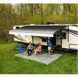 Carefree Black Reverse Fade Altitude Awning W/LED Bar 17'