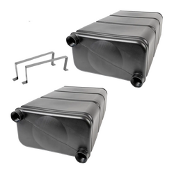 Outback Explorer Caravan & RV Water Tank 54l Pair + Brackets Kit