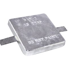 Anode Alloy Block Square With Strap 155mm x 155mm x 25mm