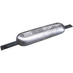 Anode Alloy Block Oval With Strap 300mm x 80mm x 40mm