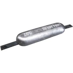 Anode Alloy Block Oval With Strap 300mm x 80mm x 40mm