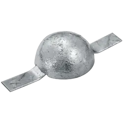 Zinc Block Anode round With Strap 85mm x 85mm x 45mm