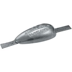 Zinc Block Anode Oval With Strap 170mm x 85mm x 50mm