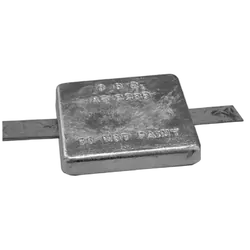 Zinc Block Anode Square With Strap 155mm x 155mm x 25mm
