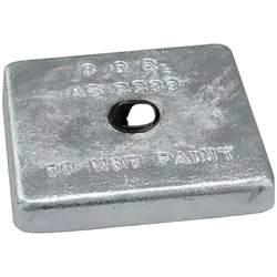 Zinc Block Anode Square Bolt on 90 x 90 x 32mm
