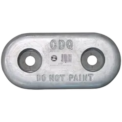 Zinc Block Anode Oval Bolt on 300 x 150 x 32mm