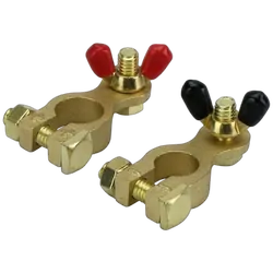 Brass Battery Terminals Pair