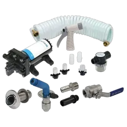 Shurflo Deck Wash Kit Complete 15Lpm/60Psi Stainless Steel Pick Up & Ball Valve