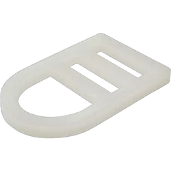 Canopy Buckle D Nylon Suit 25mm Webbing White- Pack Of 10