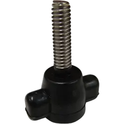 Canopy Wing Bolt Nylon With 1/4" Unc Stainless Steel Thread Black - Pack Of 100