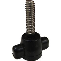 Canopy Wing Bolt Nylon With 1/4" Unc Stainless Steel Thread Black