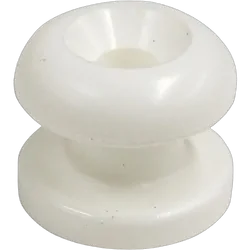 Cord Button Medium White