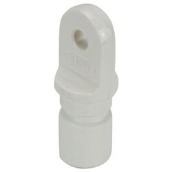 Canopy Tube End 19mm x 1.6mm White