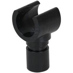 Canopy Tube Clip End Suit 19mm x 1.6mm Tube Black - Pack Of 10