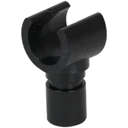 Canopy Tube Clip End Suit 19mm x 1.6mm Tube Black - Pack Of 10