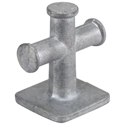 Cross Bollard 80mm Alloy Weld On