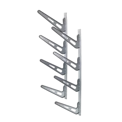 Storage rack wall mounted holds 4 x SUP, wake or surfboards