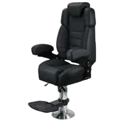 Relaxn Voyager Pilot Seat with Pedestal & Footrest - Black