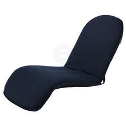 Relaxn Folding Summer Lounger Chair Large Navy Blue