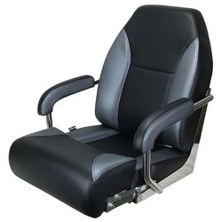 Relaxn Pelagic High Back Seat Black / Grey Carbon With Seat Cover