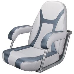 Relaxn Bluewater Series Seat Light Grey/ Dark Grey Carbon Texture - Aluminium Frame