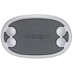 Table Top Relaxn EVA Oval White 74 x 46 x 4cm - 4 Cup Holders