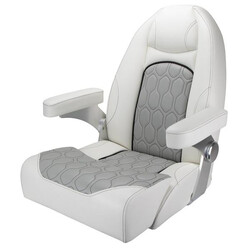 Relaxn Nautilus Premium White/ Grey Boat Seat