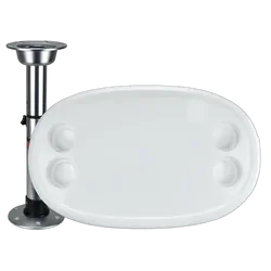 Relaxn Table With 4 Cup Holders Adjustable