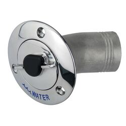 316 Stainless Steel Lockable Water Deck Filler 30° Degree - 1 ½” Nps