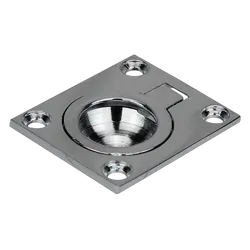 Pull Ring Chrome Plated Brass 44mm (L) x 38mm (W) x 13Nm (H)