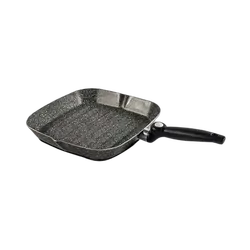 Coast To Coast Stonerock Grill 28cm w/ Foldable Handle Aluminium Non-Stick. Srg-28
