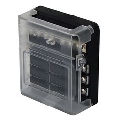 Fuse Block 6P Pos/Neg Compact With Screw Terminals