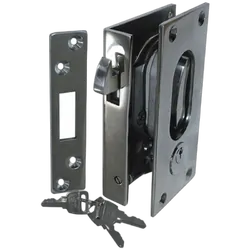 S/S Sliding Door Lock With Key