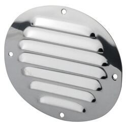 Vent Louvered Oval Stainless Steel 127mm x 116mm
