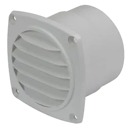 White Nylon Vent With Tail 76mm