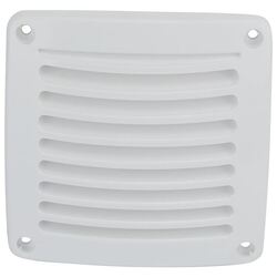 Vent Louvre 118mm x 118mm White Abs Plastic