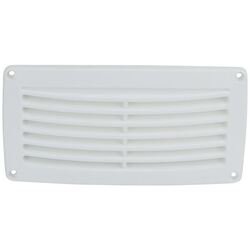 Vent Louvre 206mm x 106mm White Abs Plastic