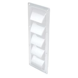 Abs Slotted White 5 Louvered Vent