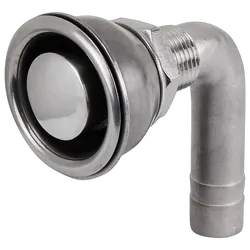 Stainless Steel Recess Flush Breather Down Bend Down 16mm